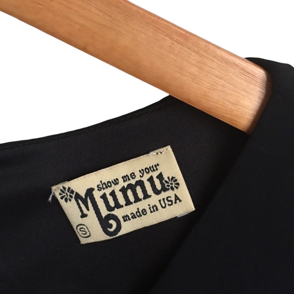 SHOW ME YOUR MUMU BLACK CHIFFON MINI TUNIC DRESS size S - Picture 5 of 6